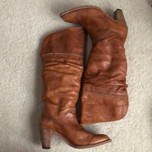 Frye Shoes - 🎉HP🎉Frye Dorado cognac slouch boots